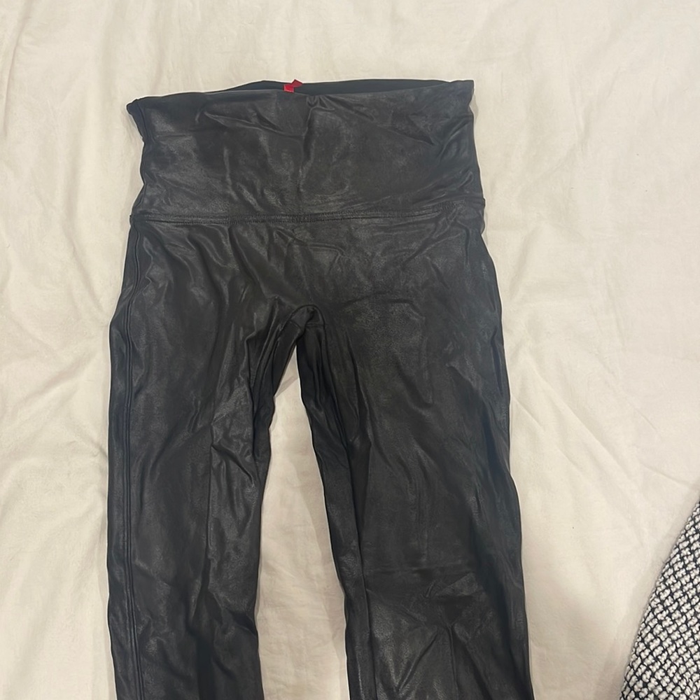 Spanx leather leggings